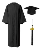 Black Matte Kindergarten Cap, Gown & Tassel Package