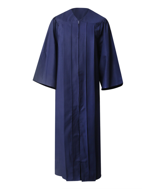 Navy Blue  Matte Choir Gown Only
