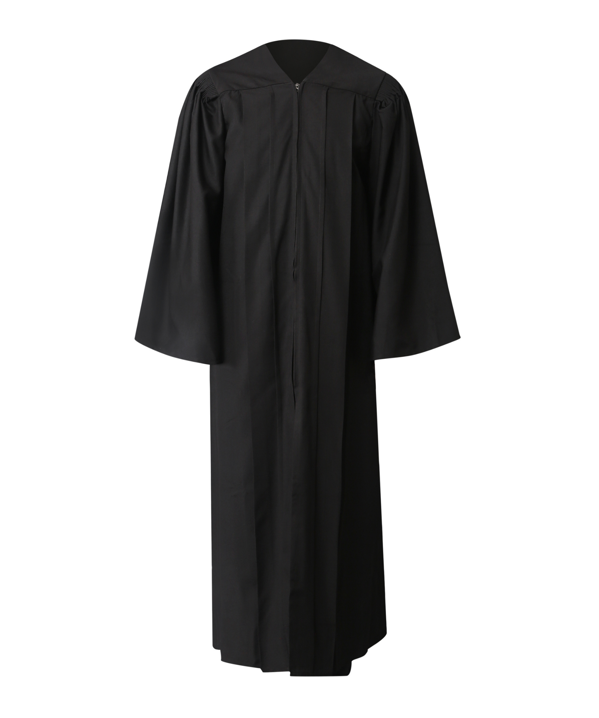 Premium Matte Fluted Bachelor Graduation Gown Cap Tassel  Hood Package