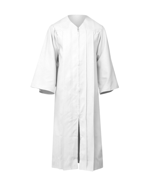 White Matte Choir Gown Only