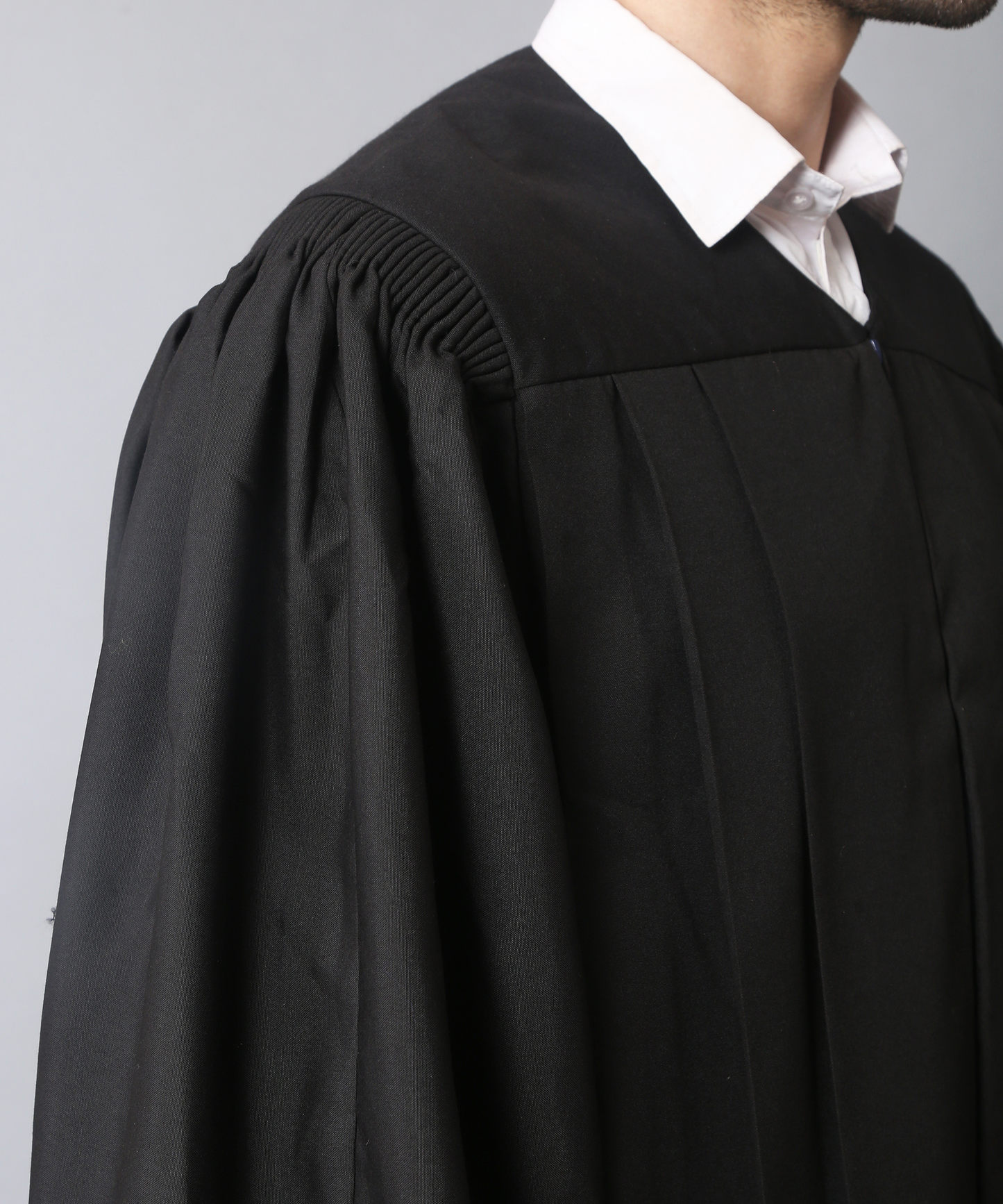 Premium Matte Fluted Master Graduation Gown Cap Tassel Package