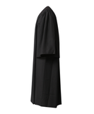 Premium Matte Fluted Bachelor Graduation Gown Cap Tassel  Hood Package