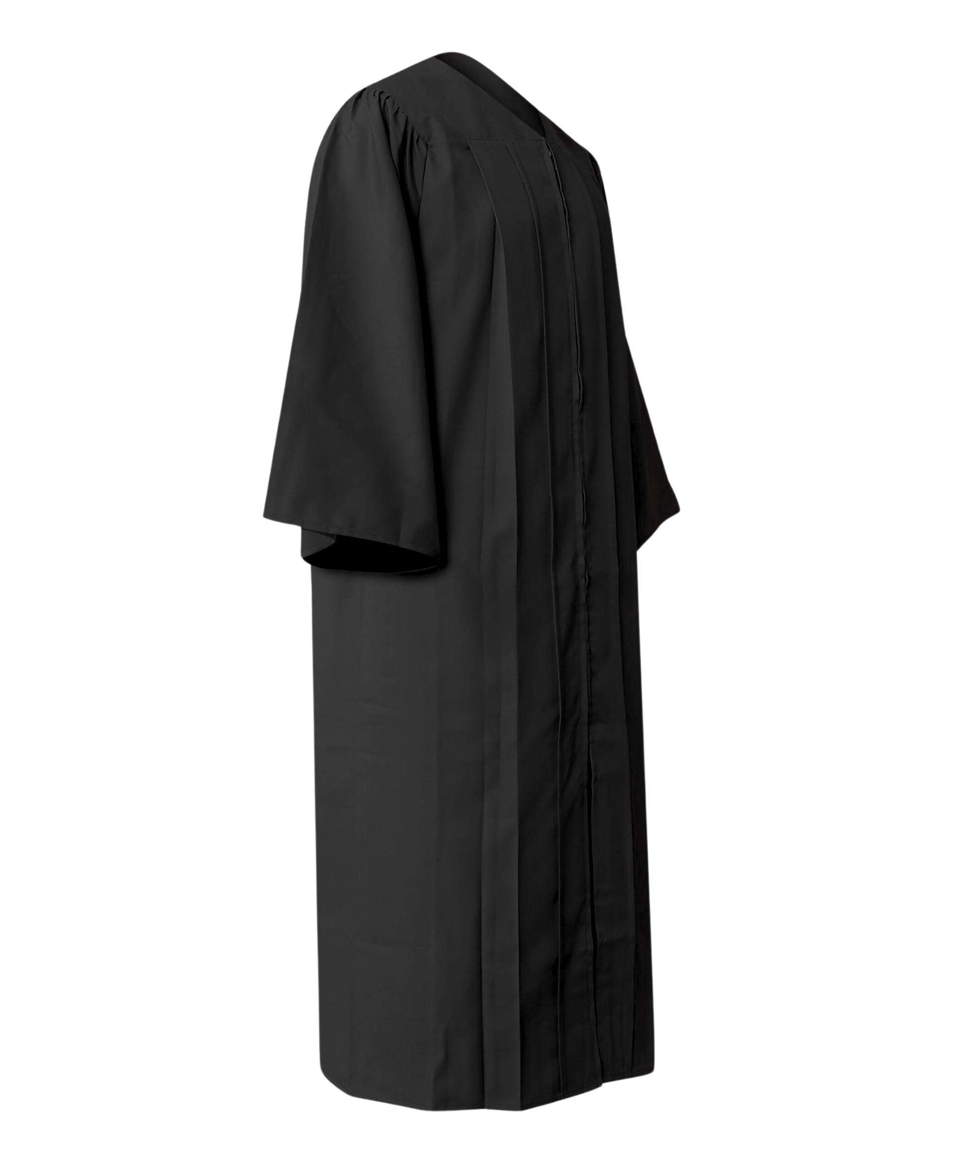 Black High School Cap Tassel  and Gown Set Matte