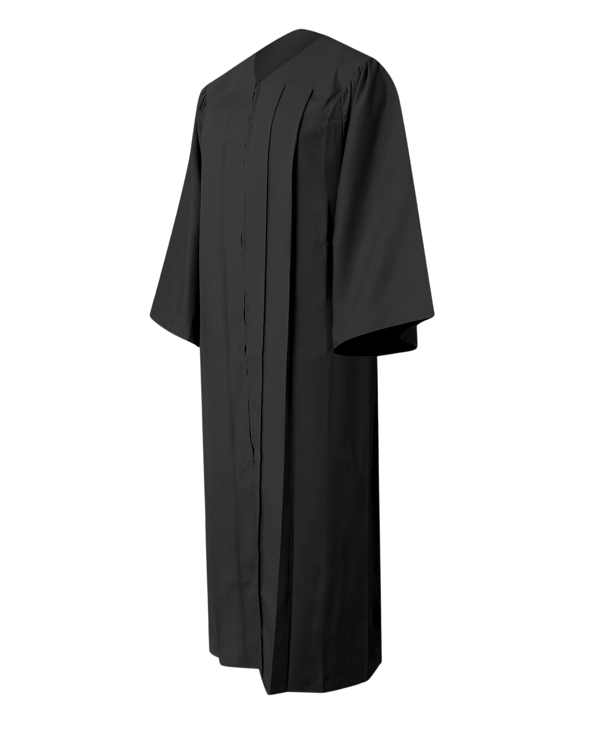 Black High School Cap Tassel  and Gown Set Matte