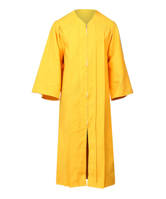 Yellow Matte Choir Gown Only