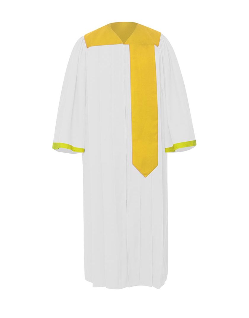 Adults Achievers Choir Robe – Pure White | Premium Graduation & Choir Gown