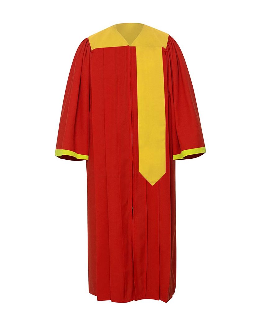 Adults Achievers Choir Robe – Scarlet Red | Premium Graduation & Choir Gown